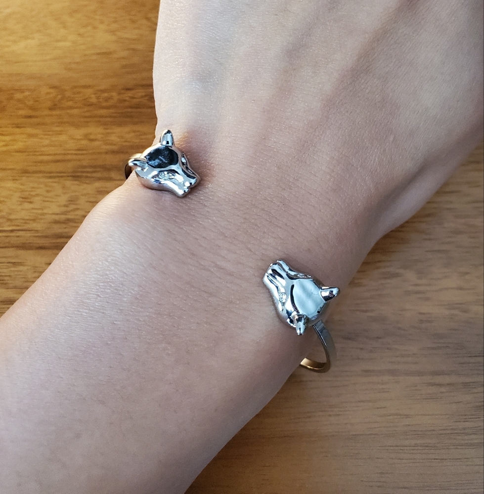 BCBG Silver Panther Bracelet